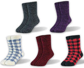 Toddler Crew Warm Thermal 5/6 Pack Socks Soft Thick Brushing